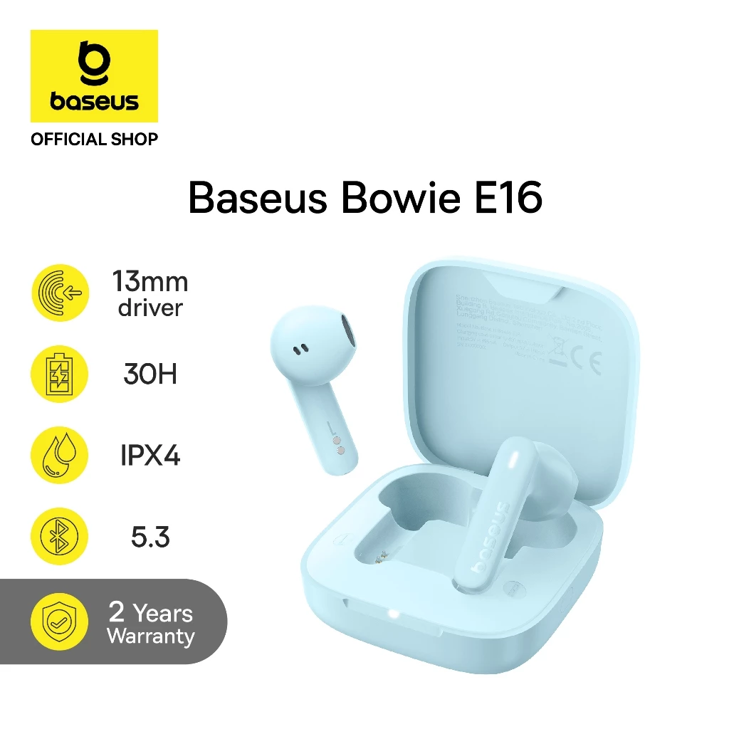 Baseus Bowie E16 Upgrade Edition 2025 True Wireless Bluetooth Earphone TWS Mini Earbuds