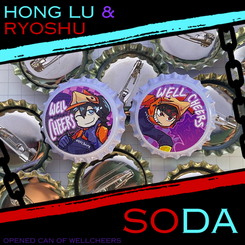 Jual Limbus Company | Soda EGO Hong Lu Ryoshu Bottle Cap Pin Fanart ...