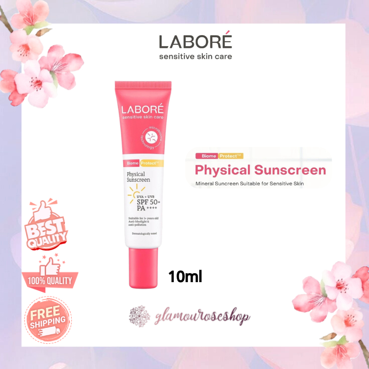 Jual LABORE Physical Sunscreen SPF 50 PA++++ Travel Size 10ml | Shopee ...