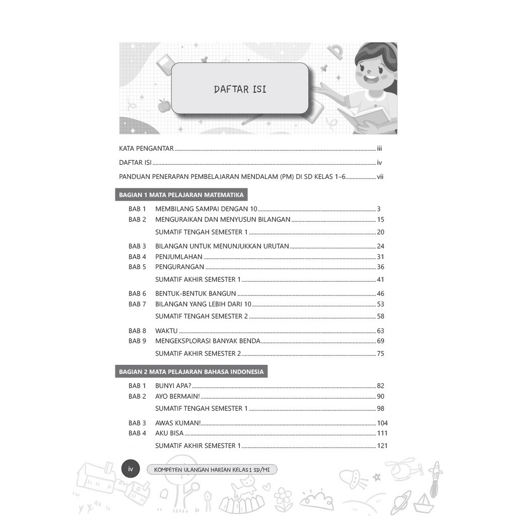 Jual Buku Kompeten Ulangan Harian Kelas 1 SD / MI Kurikulum Merdeka ...