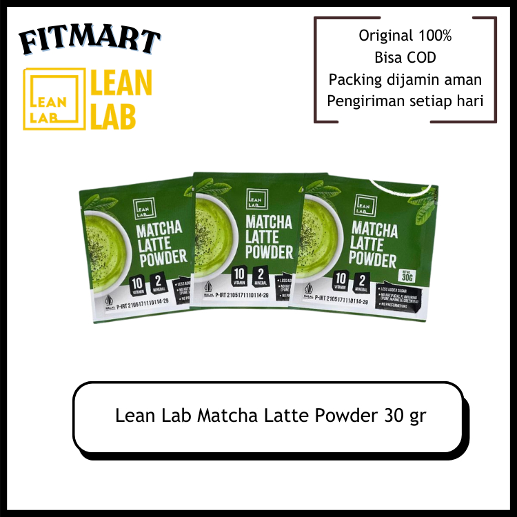 Jual Leanlab Bubuk Minuman Matcha Latte Premium Drink Powder 30g Sachet ...