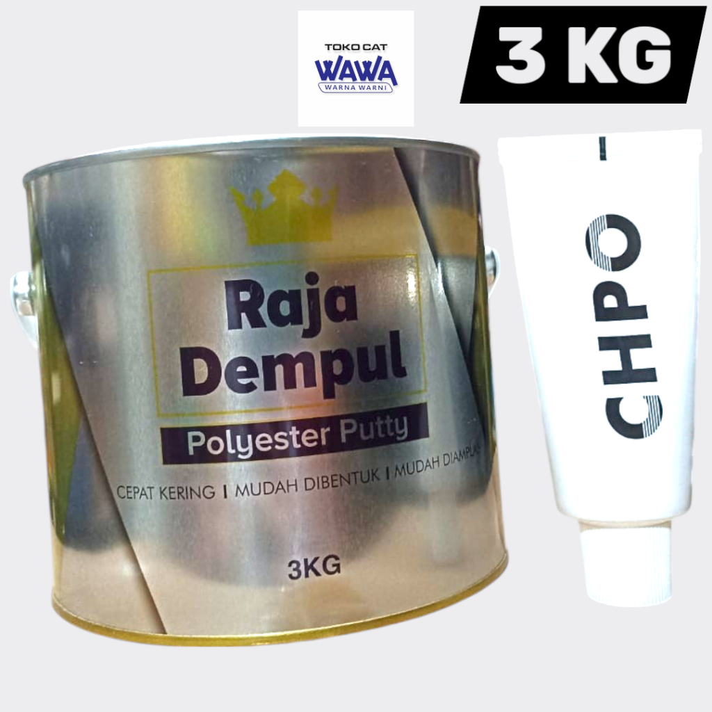 Jual DEMPUL MOBIL RAJA DEMPUL 3KG POLYESTER PUTTY TANURI GROUP | Shopee ...