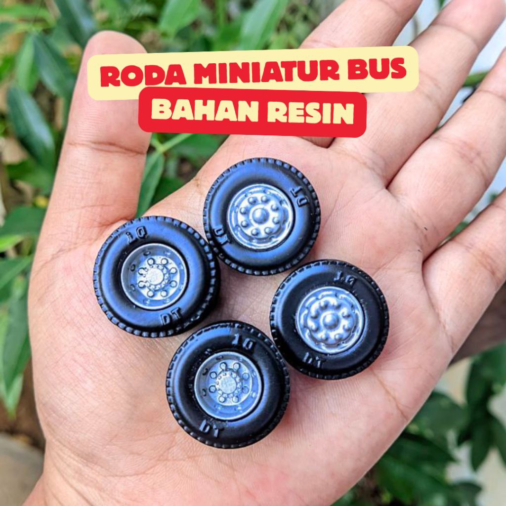 Jual Roda Miniatur Bus | Ban Miniatur Bus Skala 1: 43 | Shopee Indonesia