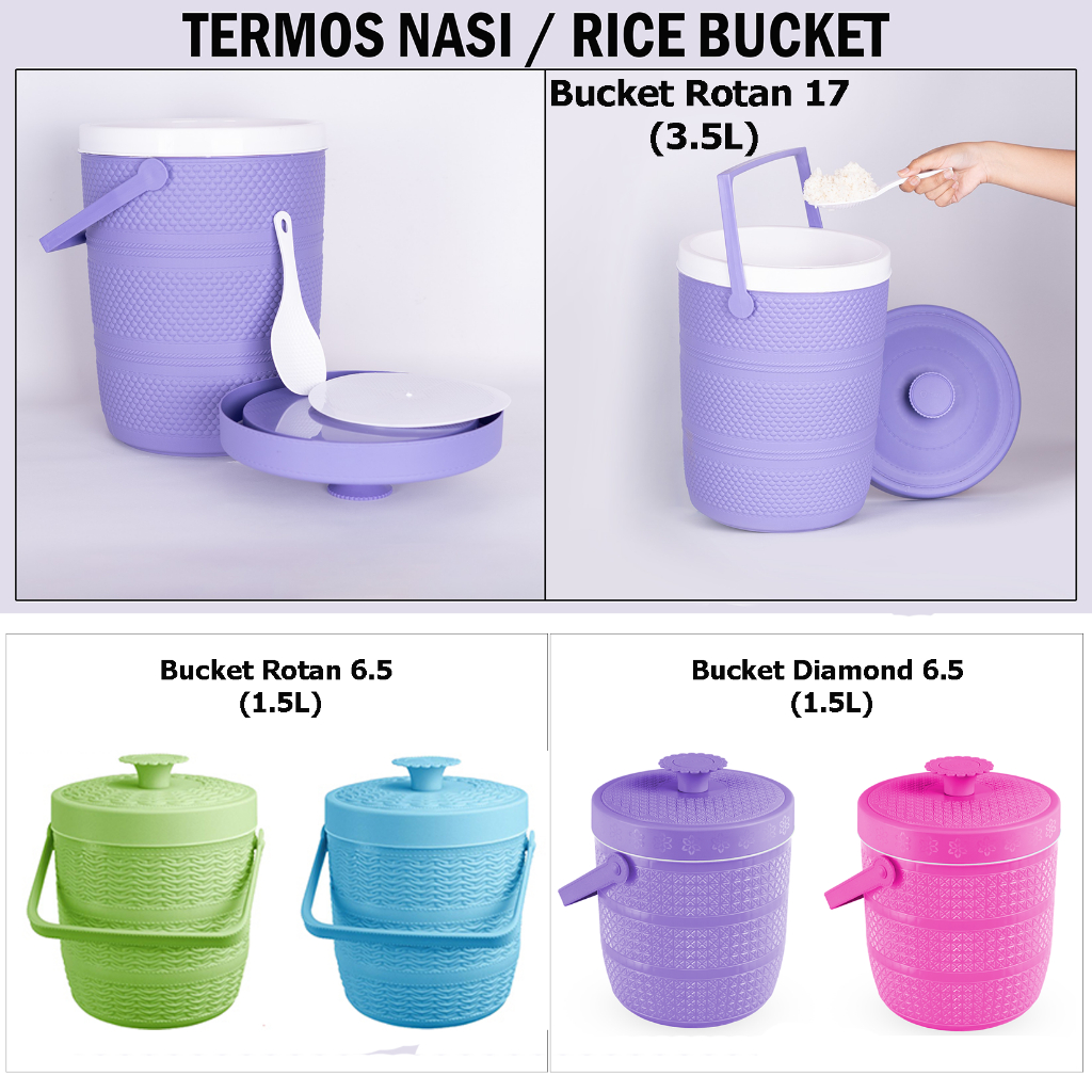 Jual Termos Nasi Rice Bucket no.17 (kapasitas 3.5L) / Termos Es / Rice ...