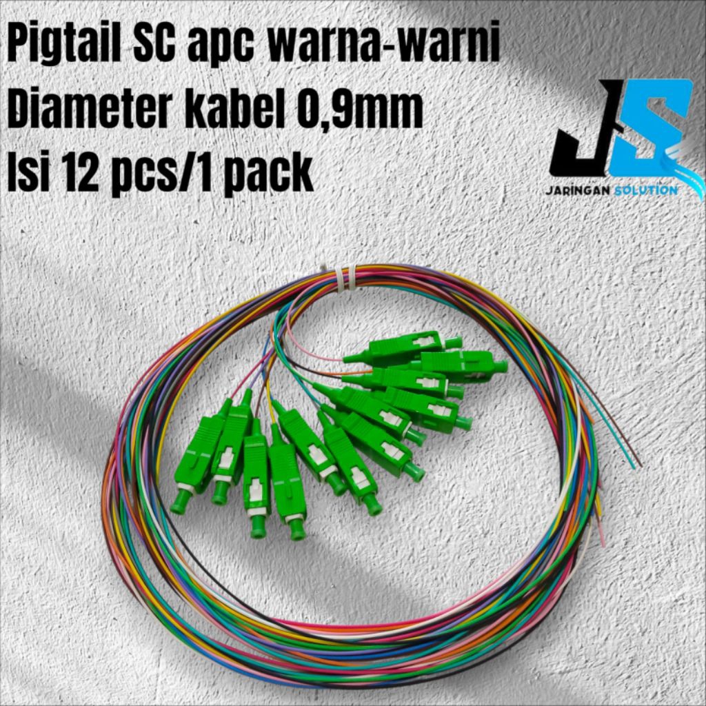 Jual Pigtail SC apc 0,9mm warna-warni isi 12 warna/1pack | Shopee Indonesia