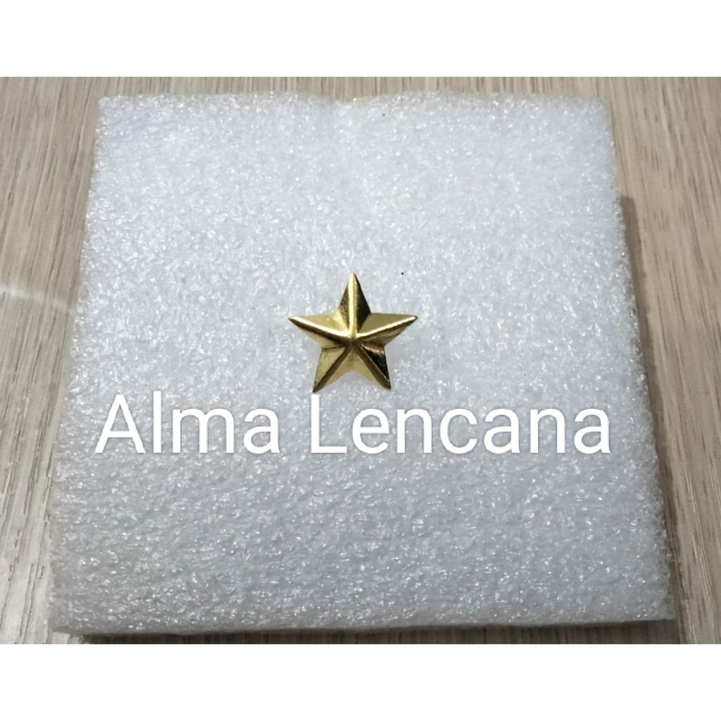 Jual PIN BINTANG uk 1 Cm,1.5 Cm dan 2 CM BERBAHAN KUNINGAN | Shopee ...
