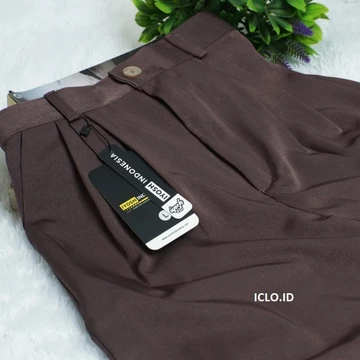 (BIG SIZE) Loose Pants Jumbo PREMIUM Highwaist Wanita Anti Kusut Celana Kulot Highwaist Wanita