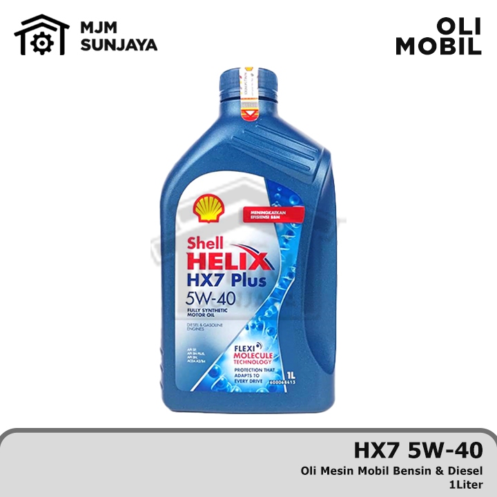 Jual Oli Mesin Shell Helix HX7 SAE 5W-40 1 Liter SCAN BARCODE Bensin ...