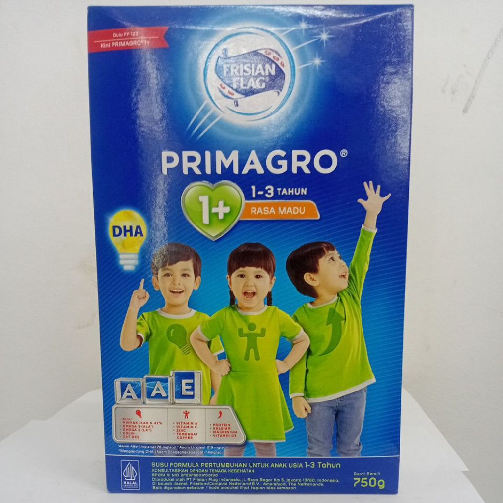 Jual Frisian Flag Primagro 1+ - Susu anak usia 1-3 tahun rasa madu 750g ...