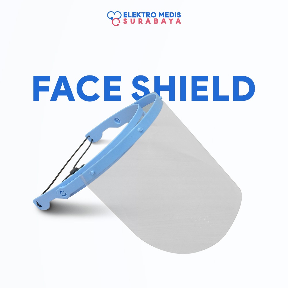 Jual Face Shield Safety Dental Full Face Blue / Masker Gigi Pelindung ...