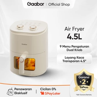 Gaabor Air Fryer 4.5L Kaca Transparan Penggorengan Tanpa Minyak Low Watt Anti Lengket / AF-45M01A