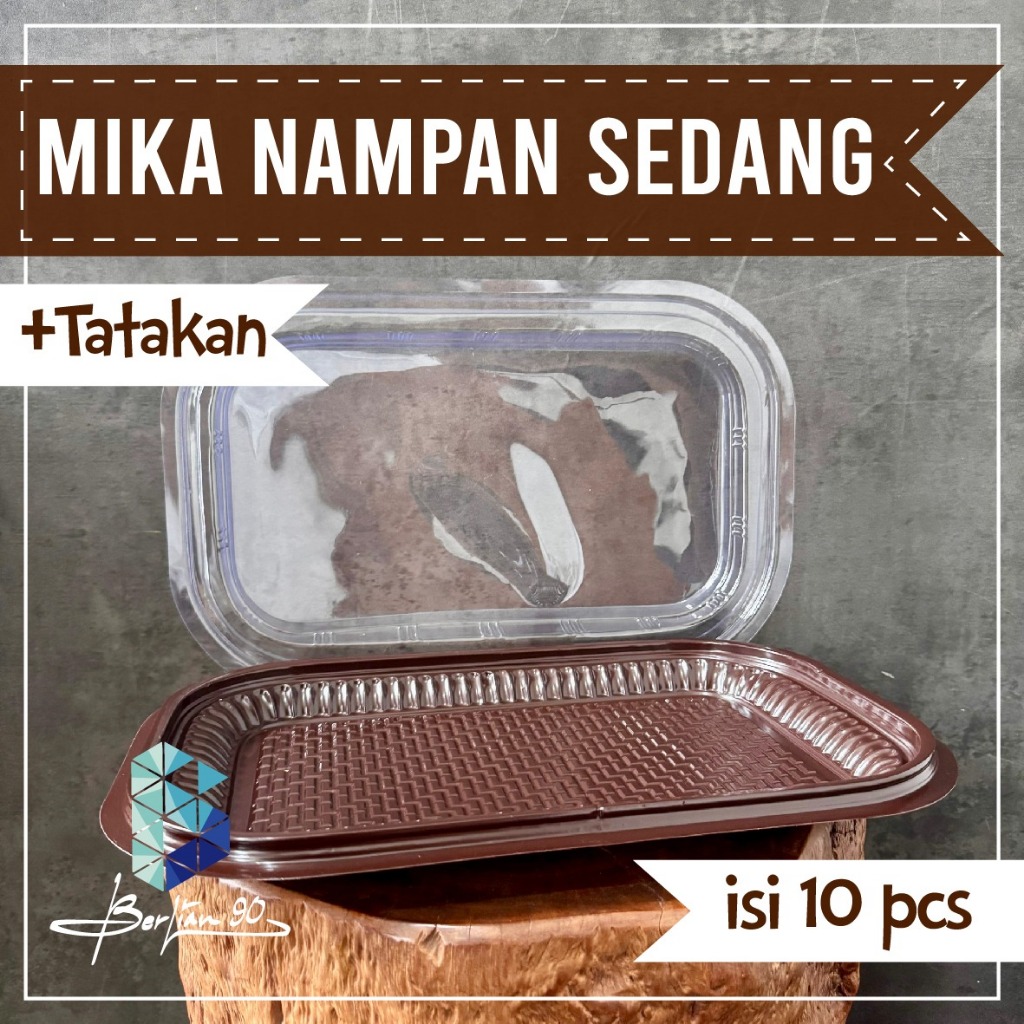 Jual ( ISI 10 ) Mika Nampan Tatakan / Mika Nampan Kecil / Mika Nampan ...