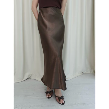 Cedar Mermaid Satin Silk Skirt