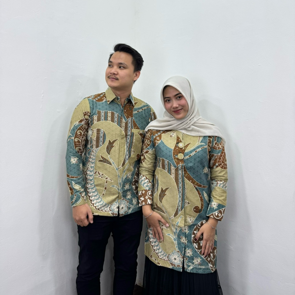 Jual Baju Batik Tunik Bahan Katun Halus Batik Couple Batik Full Lapisan ...