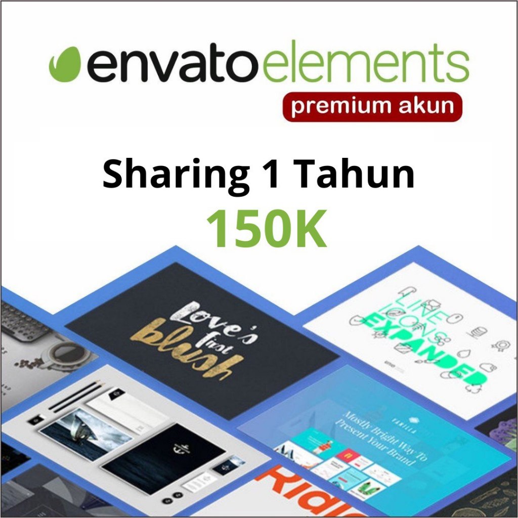 Jual Envato Elements 1 Tahun Unlimited Download Bergaransi Shopee