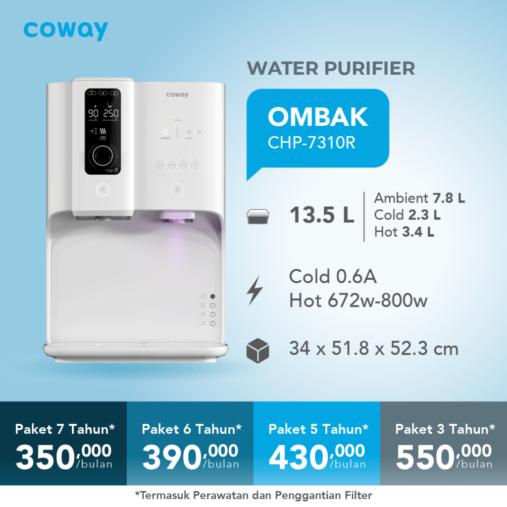 Jual Coway WATER PURIFIER OMBAK (CHP-7310R) | Shopee Indonesia