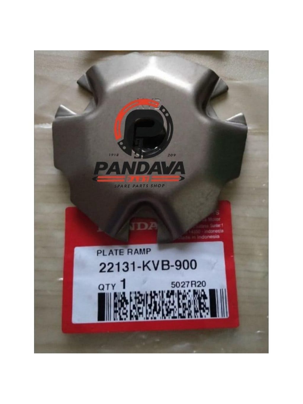 Jual 22131-KVB-900 PLATE RAMP KVB PLAT TUTUP RUMAHAN ROLLER VARIO KARBU ...