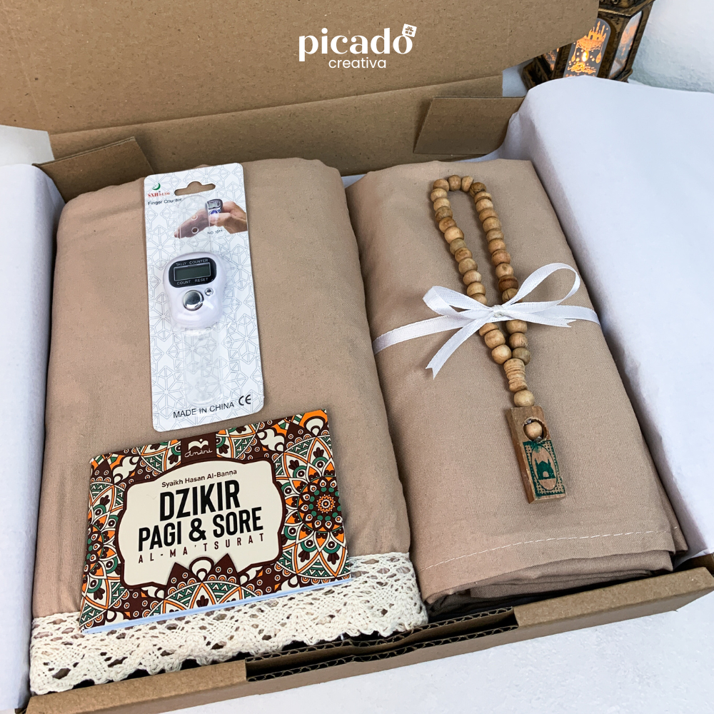 (PROMO) Hampers Mukena Premium - Kado Gift Box Hadiah Wisuda Ulang Tahun Ibu Istri Cewek Seperangkat Alat Sholat Premium Mahar Paket Seserahan