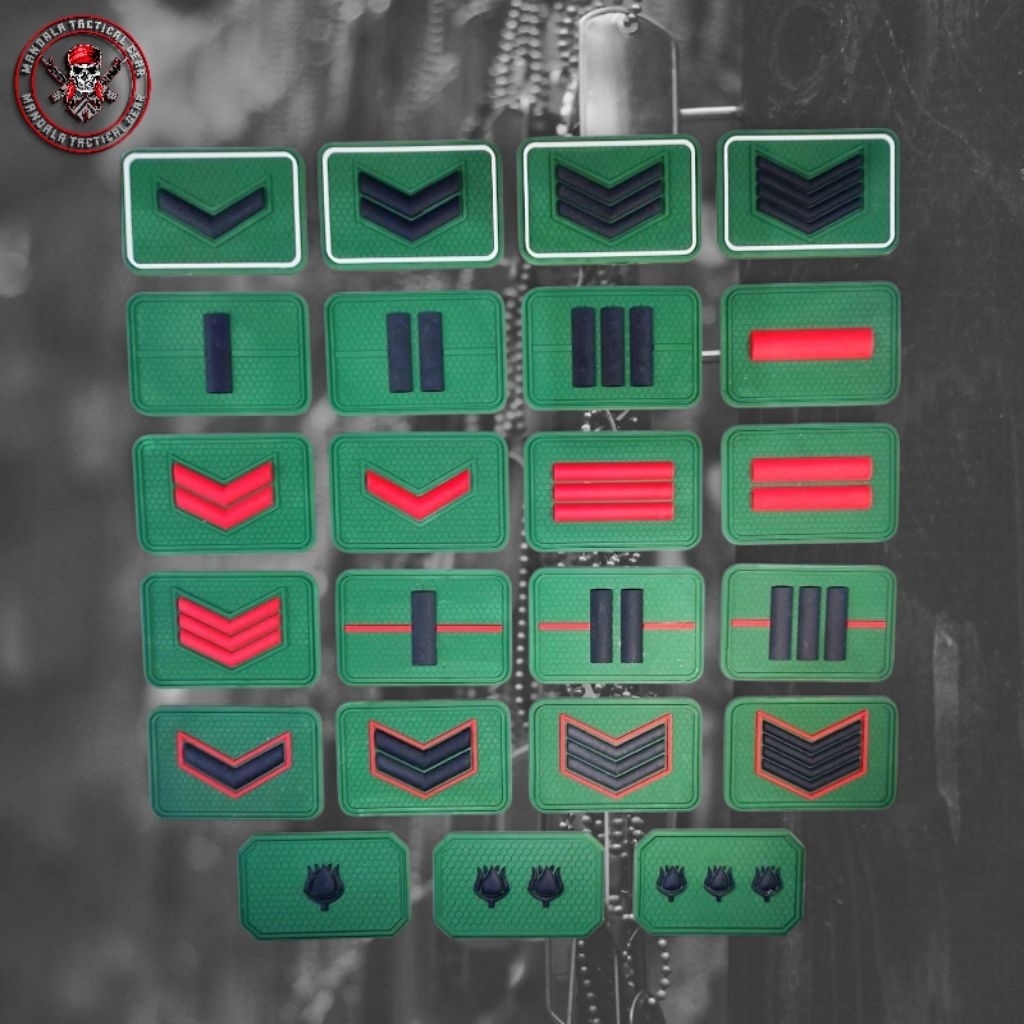 Jual Rubber Patch Pangkat TNI / patch pangkat tni tubber patch | Shopee ...