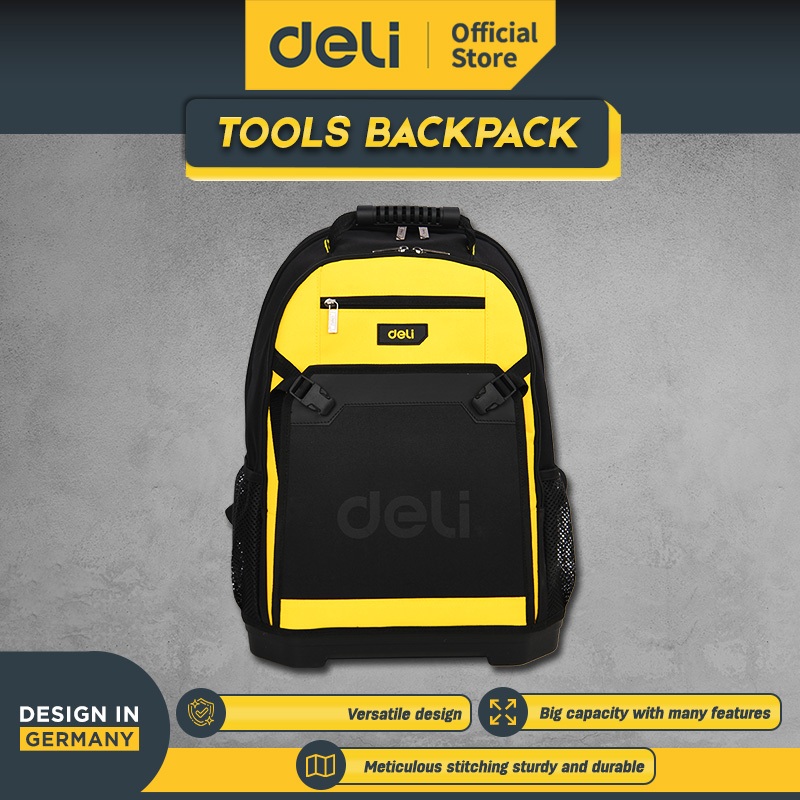 Jual Deli Ransel Perkakas Tukang Tool Backpack 18.5 Inch EDL586122 ...
