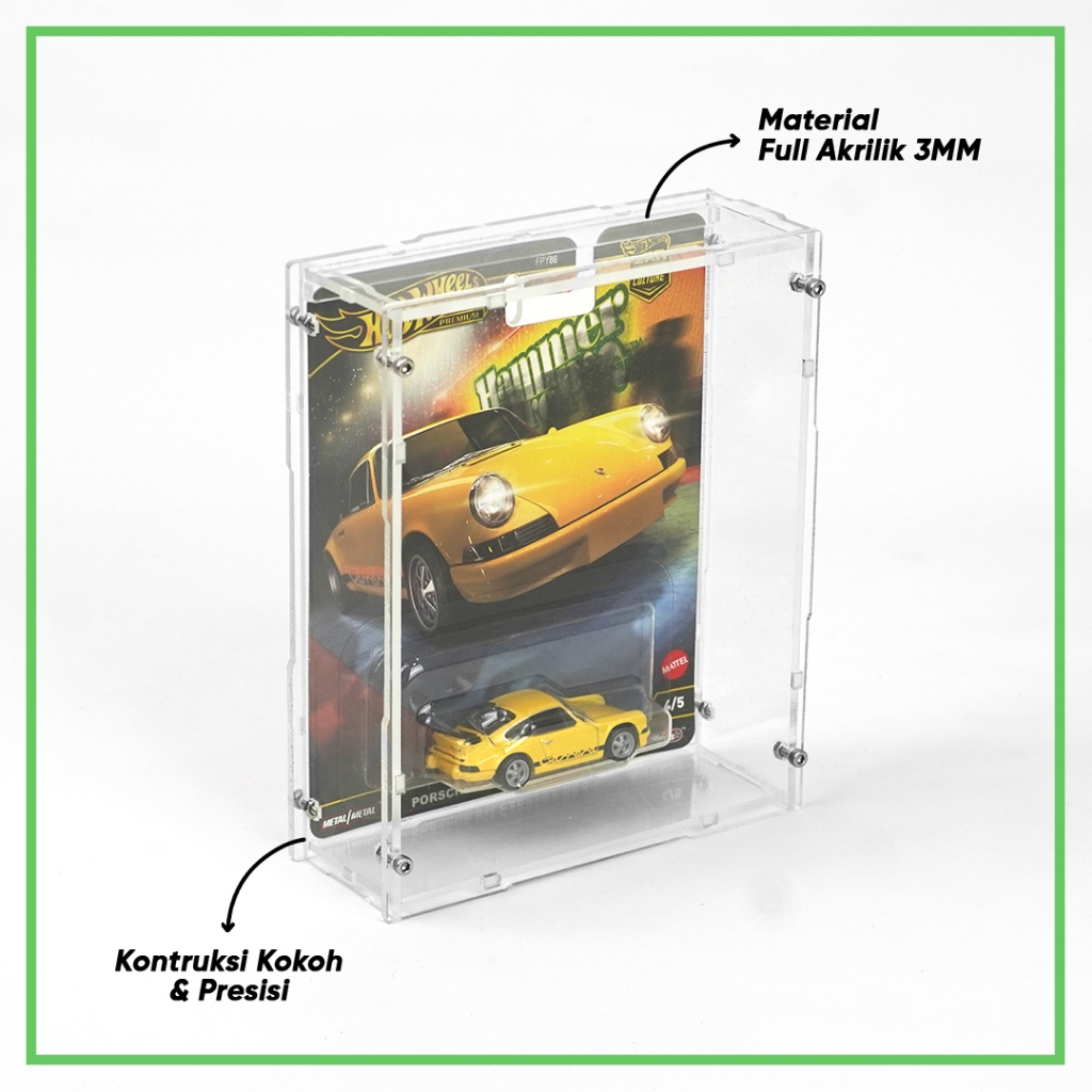 Jual Box Hotwheels Akrilik Single Blister Premium Retro Card Rangkai ...