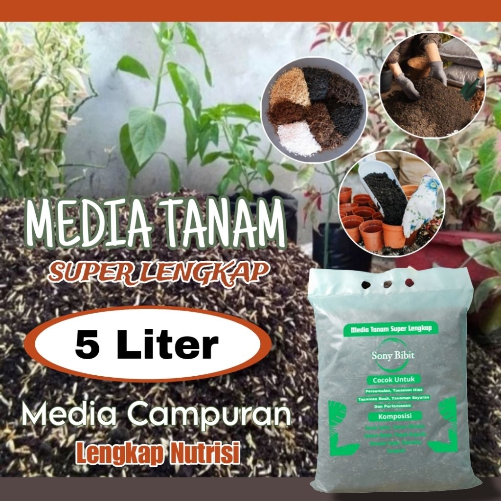 Media Tanam Super Lengkap Siap Pakai Pasti Subur