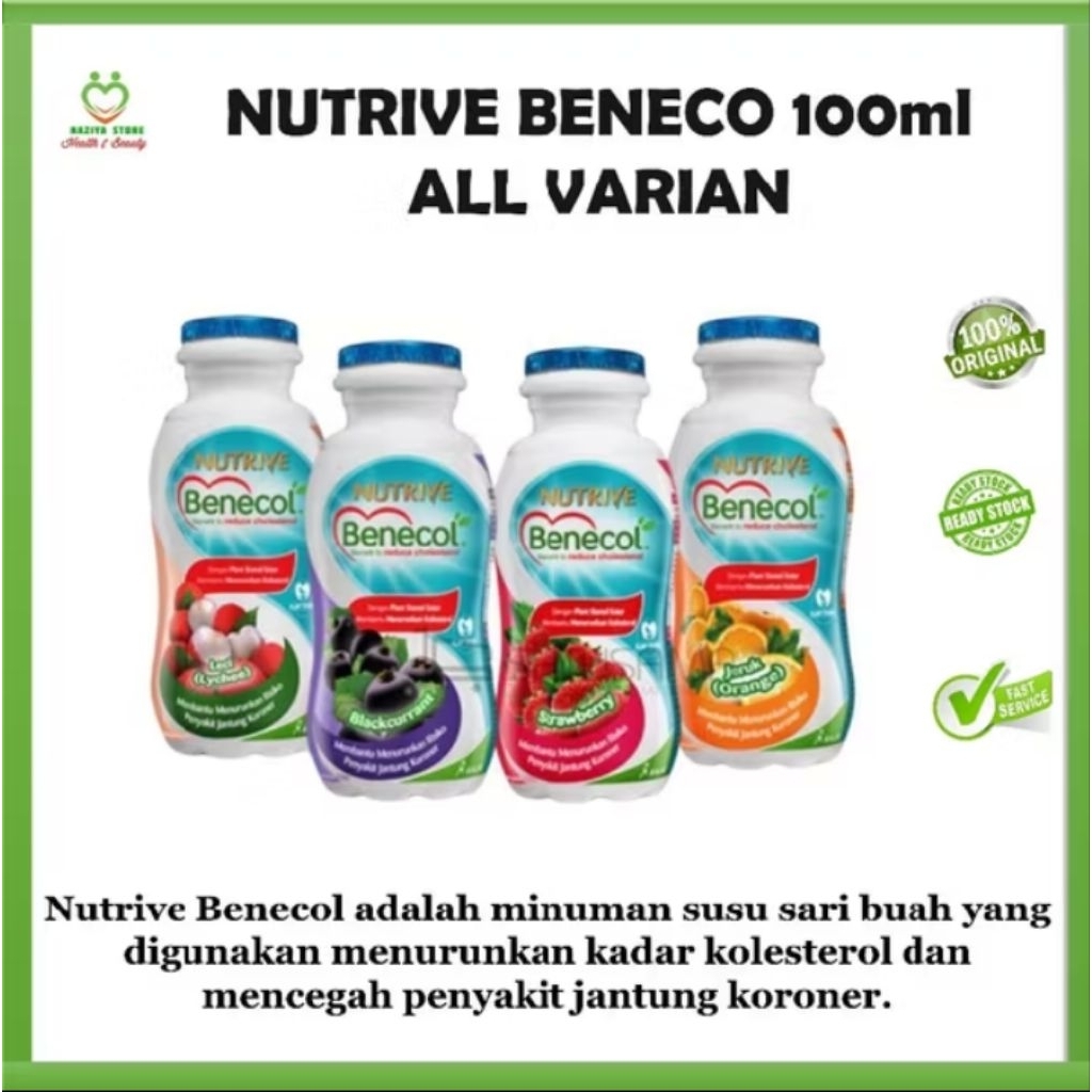 Jual Nutrive BENECOL 100ml (menurunkan kolesterol jahat) | Shopee Indonesia
