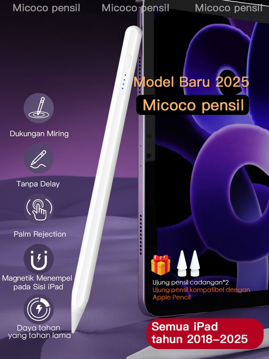 Jual MICOCO Stylus Pencil for iPad Touch Screen Anti-Mistouch Active ...