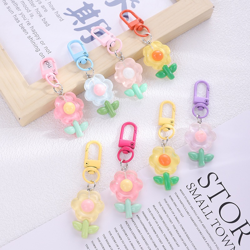 Jual Kasing Keychain Bunga Liontin Kreatif Gadis Kreatif Aksesori Bunga ...