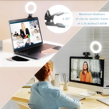 Dimmable Ring Light Clip On Lampu Selfie Ring 6 Inch R16