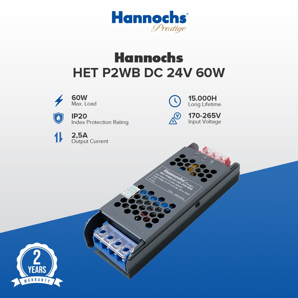 Jual Hannochs Driver Trafo Adaptor HET P2WB DC 24V IP 20 - Travo Power ...