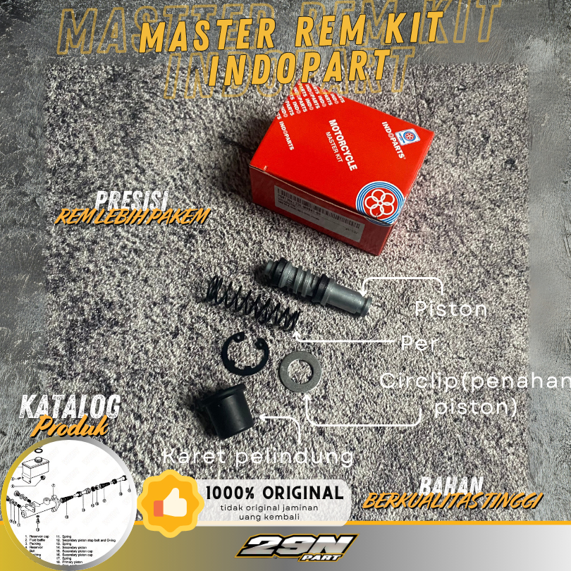 Jual Seal Master Rem Kit ORIGINAL INDOPART Motor RX KING RXKING RXK RXS ...