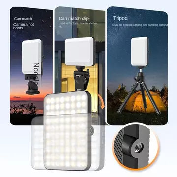 NIUMO Lampu Selfie LED Ring Light Mini Kecantikan Portabel Clip On