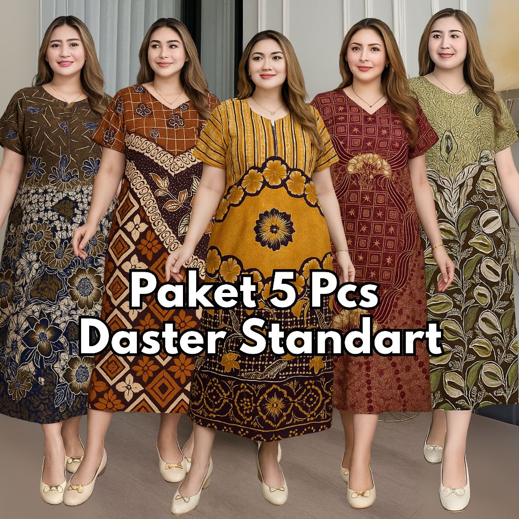 Jual Daster 100 Dapat 5pcs || Daster Rayon Standar Lengan Pendek Busui ...