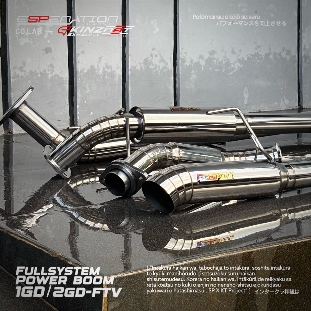 Jual Knalpot Fullsystem Power Boom Innova Reborn, Fortuner VRZ GR ( 1GD ...