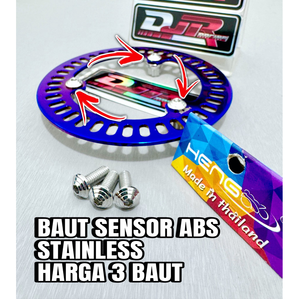 Jual BAUT rotor SENSOR ABS XMAX NMAX AEROX LEXI probolt STAINLESS ...