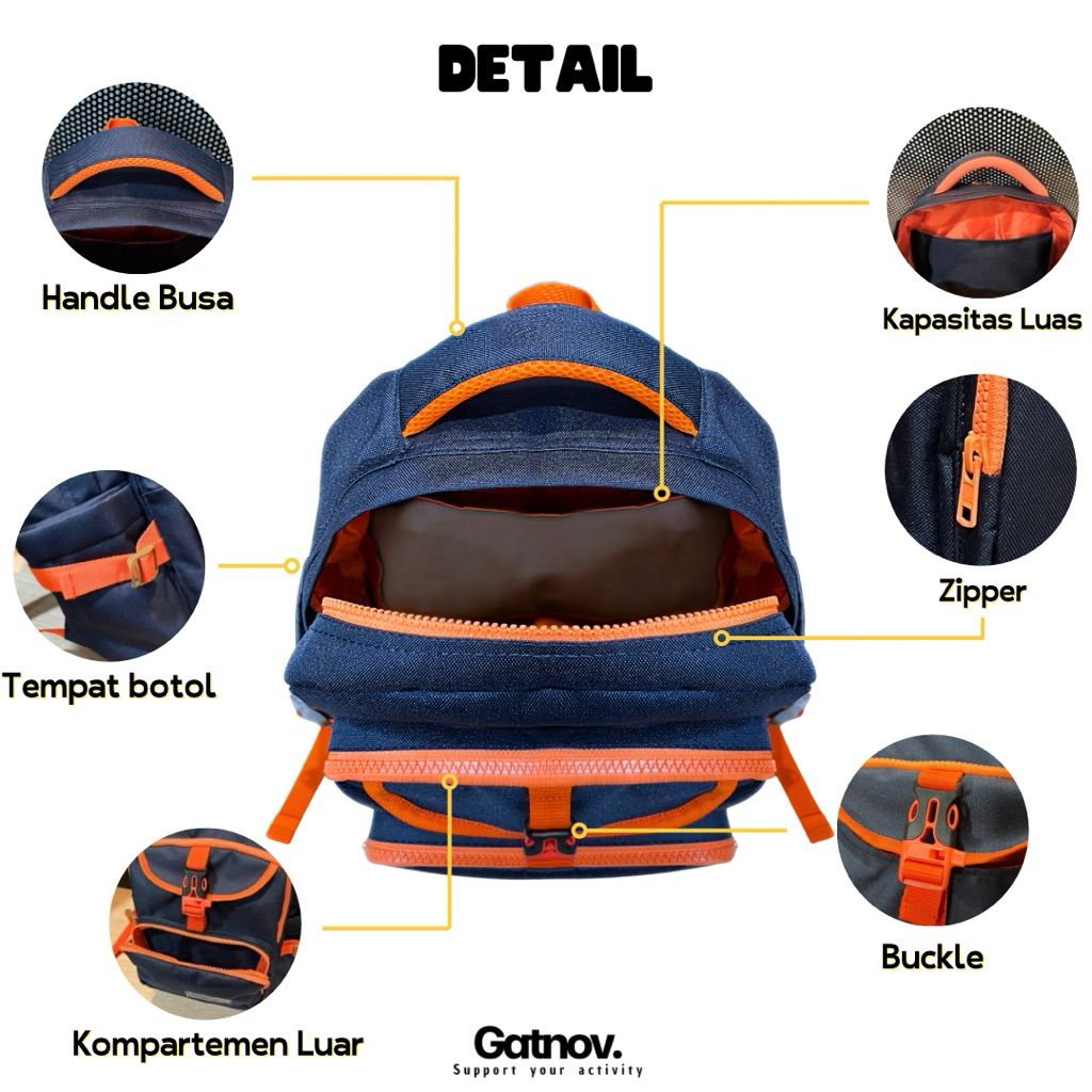 Jual GATNOV RSA - Tas Anak Sekolah SD Laki laki Premium Backpack ...
