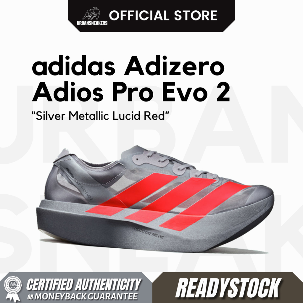 Jual adidas Adizero Adios Pro Evo 2 Silver Metallic Lucid Red | JR7259 ...