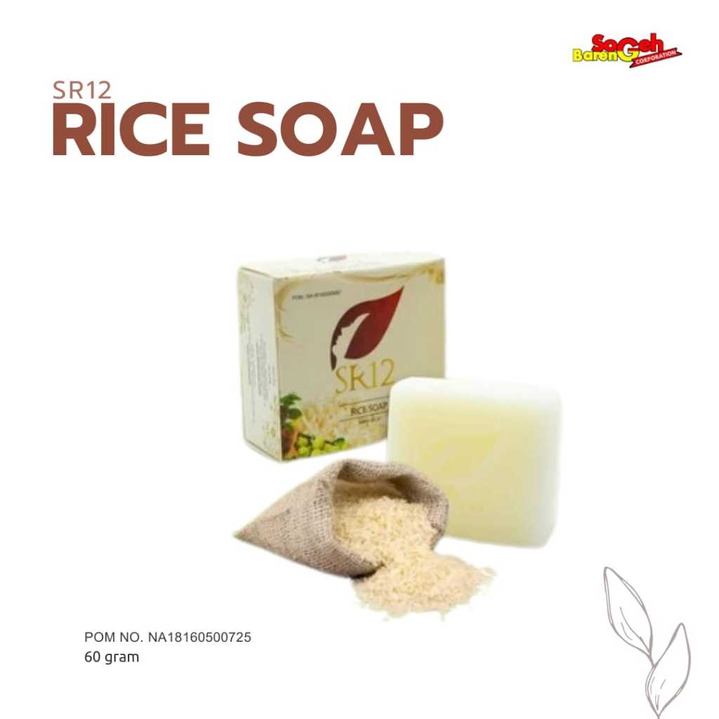 Jual Rice Soap SR12 60 gr Sabun Beras Sabun Herbal Pembersih Wajah ...