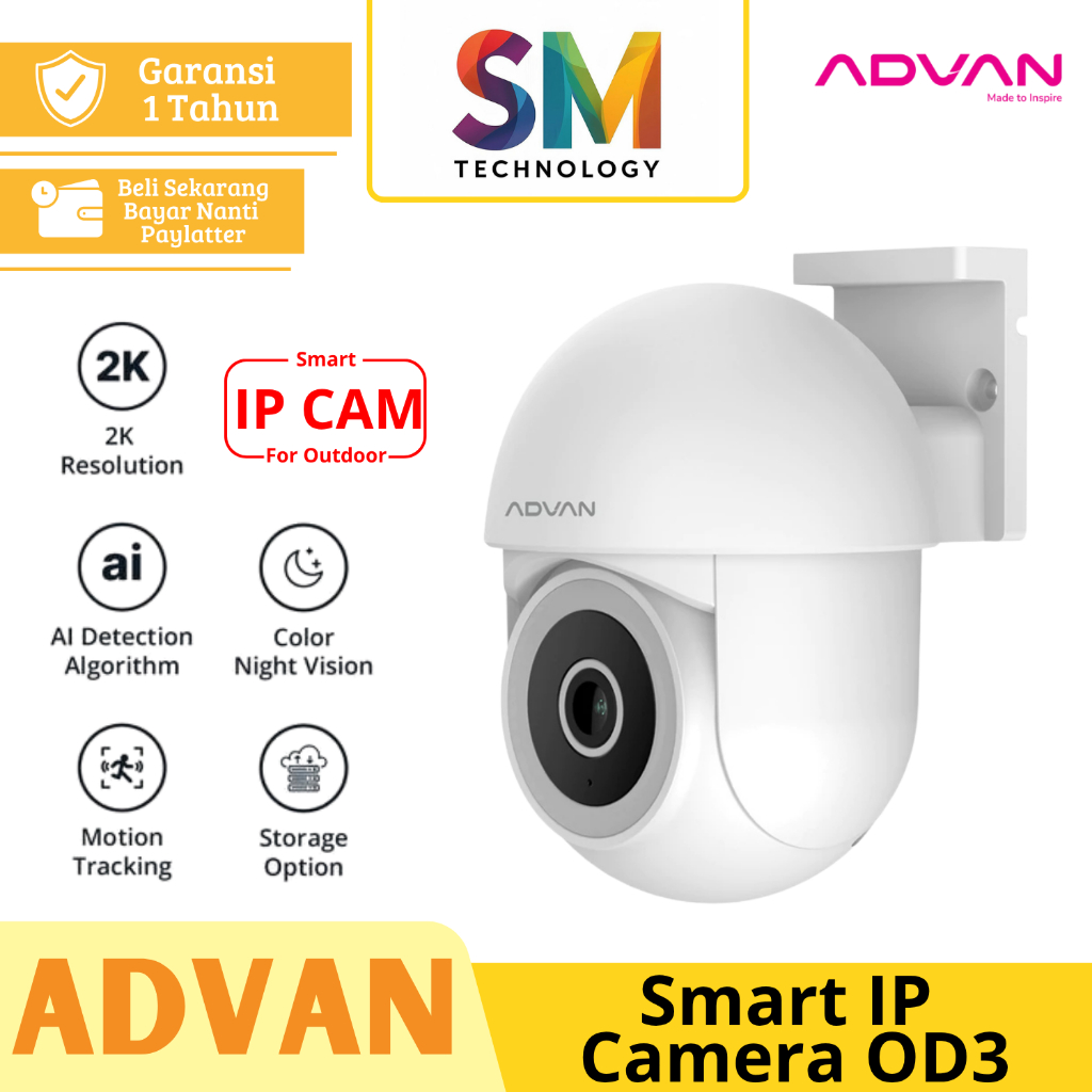 Jual ADVAN Smart IP Camera Outdoor OD3 CCTV 3MP 2K CCTV WIFI PTZ ...
