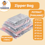 [Portrait] Zipper Bag PackHaven Doff/Clear / Zipper Lock Storage/Travel Pouch/Tas Resleting Grosir Plastik Klip