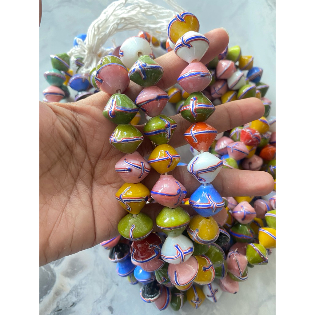 Jual Kerang garis/ Sarawak bead / Malaysia bead / manik jombang/ manik ...