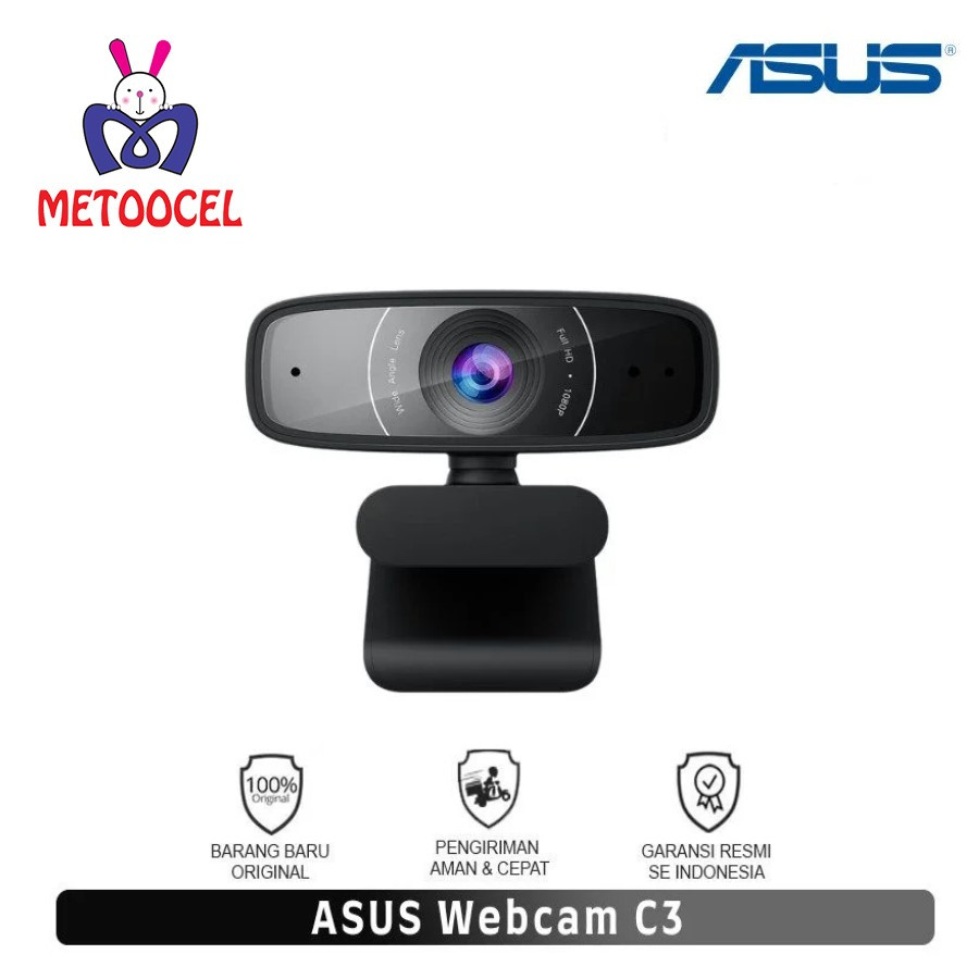 Jual Asus Webcam C3 Usb Camera With Fhd 1080P 30 Fps Recording & Mic ...