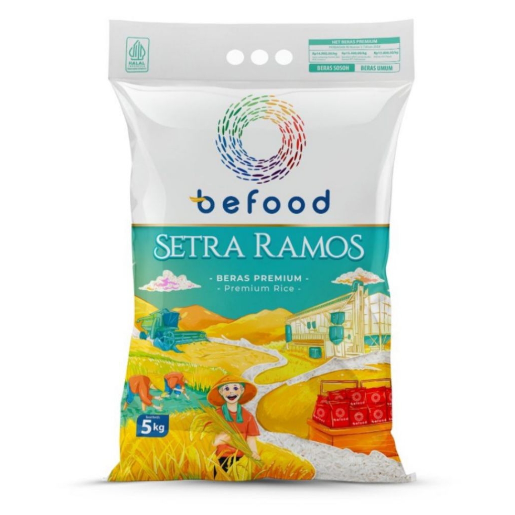 Jual Befood Beras Setra Ramos 5Kg | Shopee Indonesia