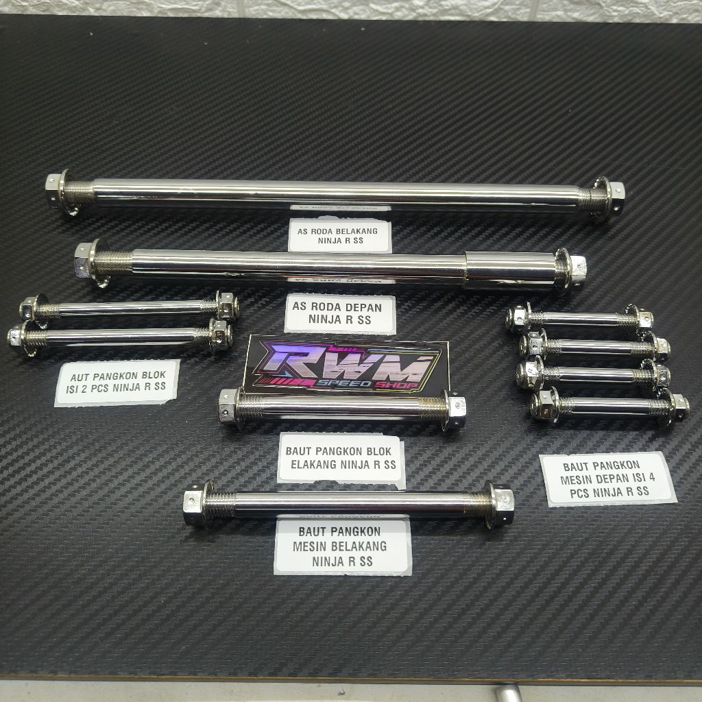 Jual As Roda Depan Belakang Ninja R SS Set As Mesin Lengkap Untuk Ninja ...