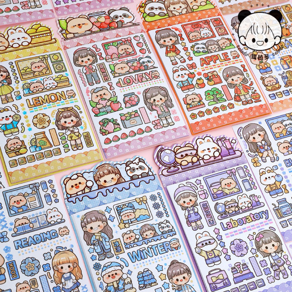 Jual [5 Lembar] Stiker Dodojam Telado Jurnal Aesthetic Sticker Lucu ...