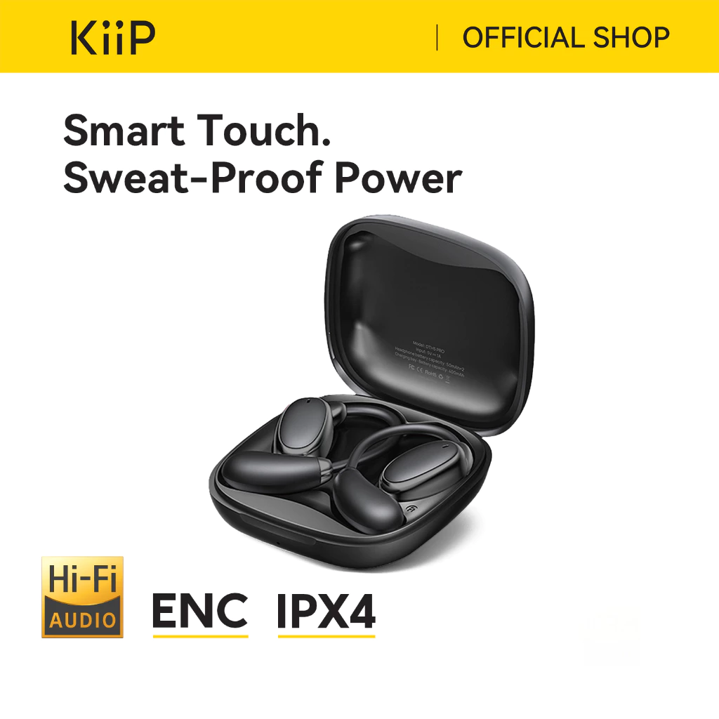 KiiP Wireless DTH5 Tws Bluetooth Headset Headphone Earphone Earhook