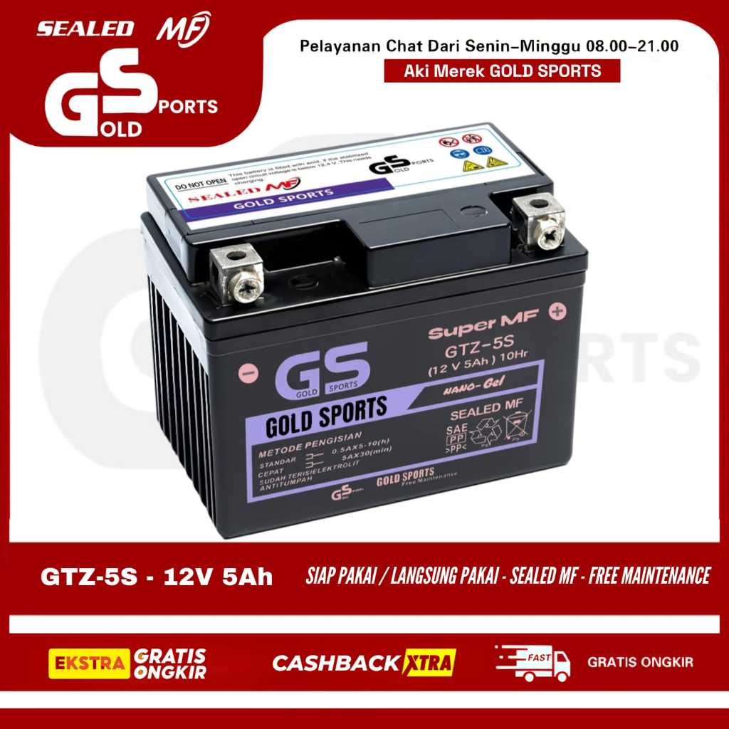 Jual GOLD SPORTS Aki Full Kering Motor R15 Byson Megapro Monoshock ...