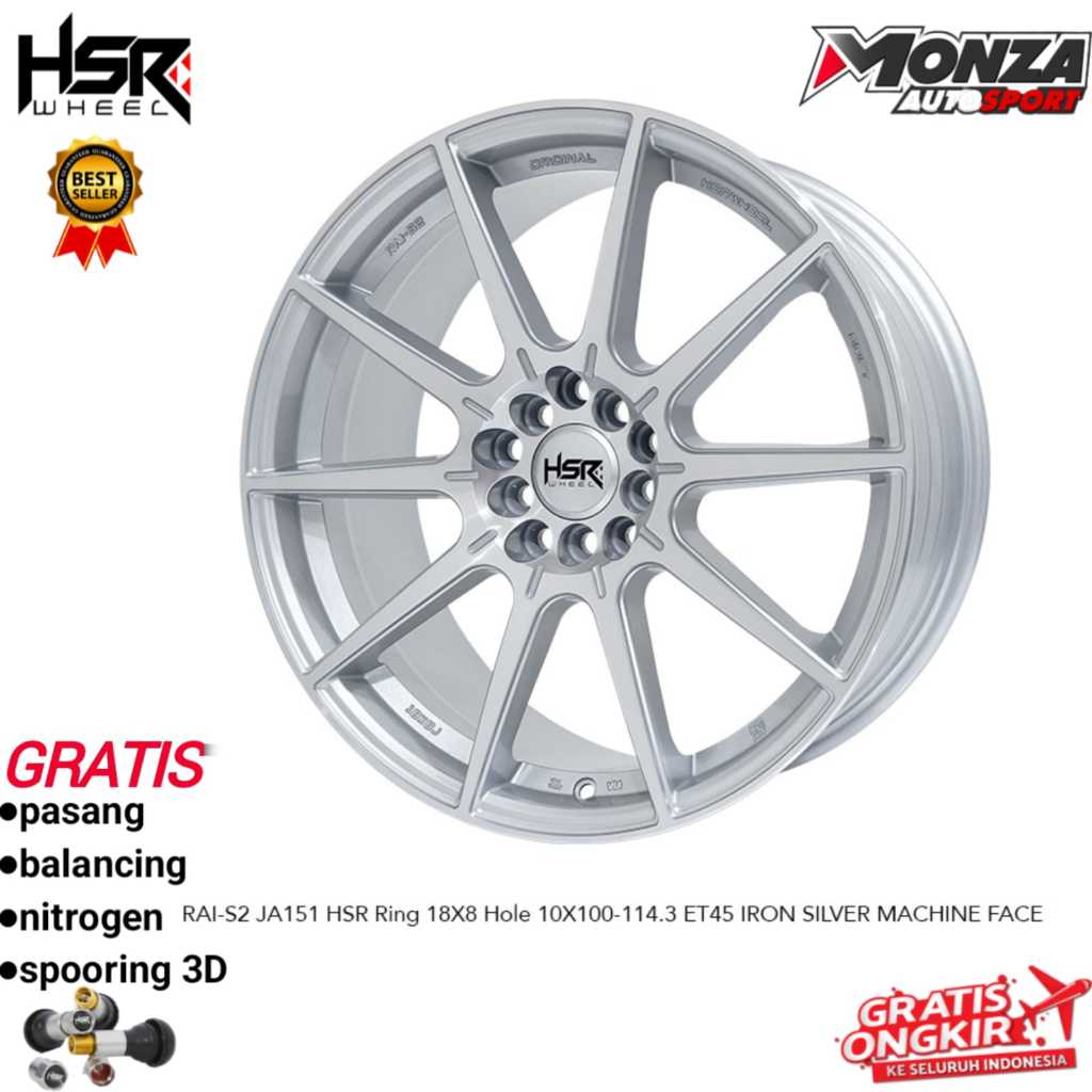 Jual Velg mobil variasi Hsr Rai-s2 R18 buat sienta,ft86,altis new ...