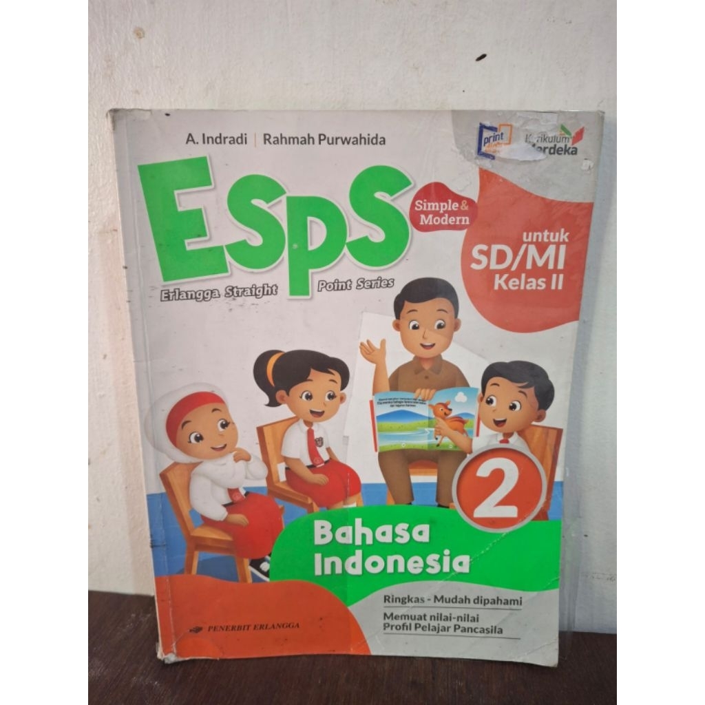 Jual Buku Bekas Erlangga Bahasa Indonesia Kelas 2 SD Ori | Shopee Indonesia